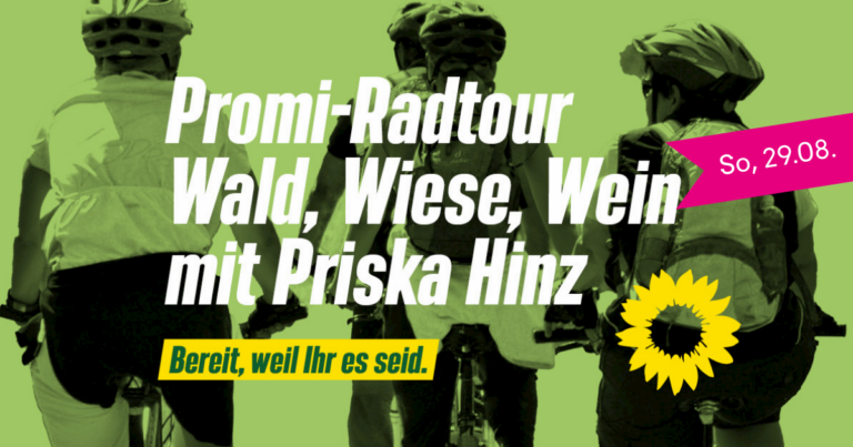 Wald, Wiese und Wein – GRÜNE Promi-Radtour im Main-Taunus-Kreis